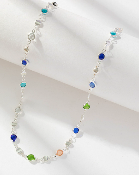 Colorful Gemstone Elegance Necklace